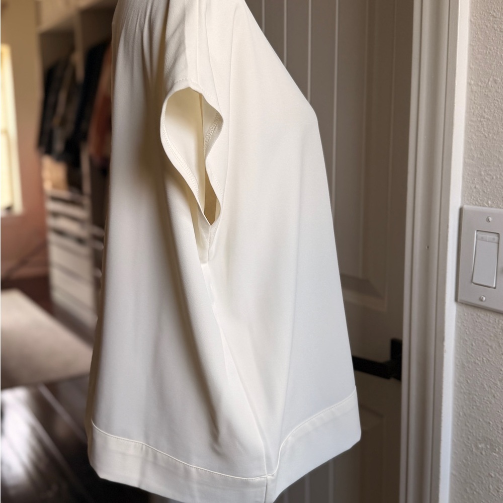 MarlaWynne White Short-Sleeve Crewneck Top - Picture 5 of 8